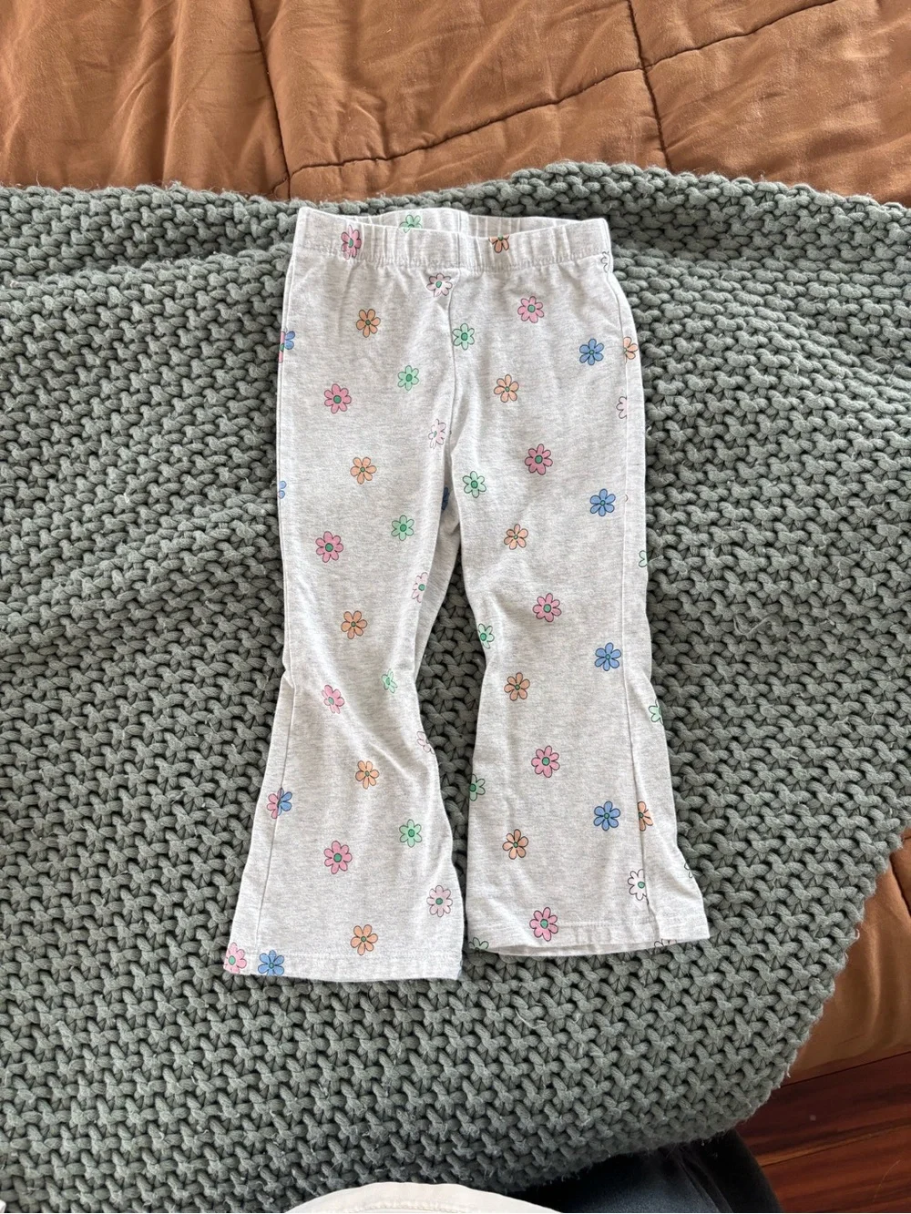 jumping beans floral doodle flare legged pants